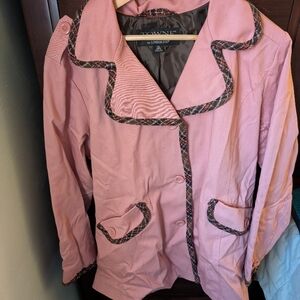 Avon Pink Women's Jacket with Black Trim